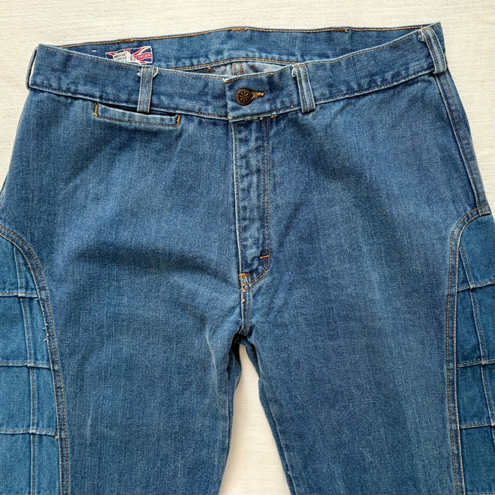 Vintage Flared Patchwork Jeans - image 2